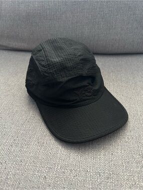 Y-3 logo seersucker running cap